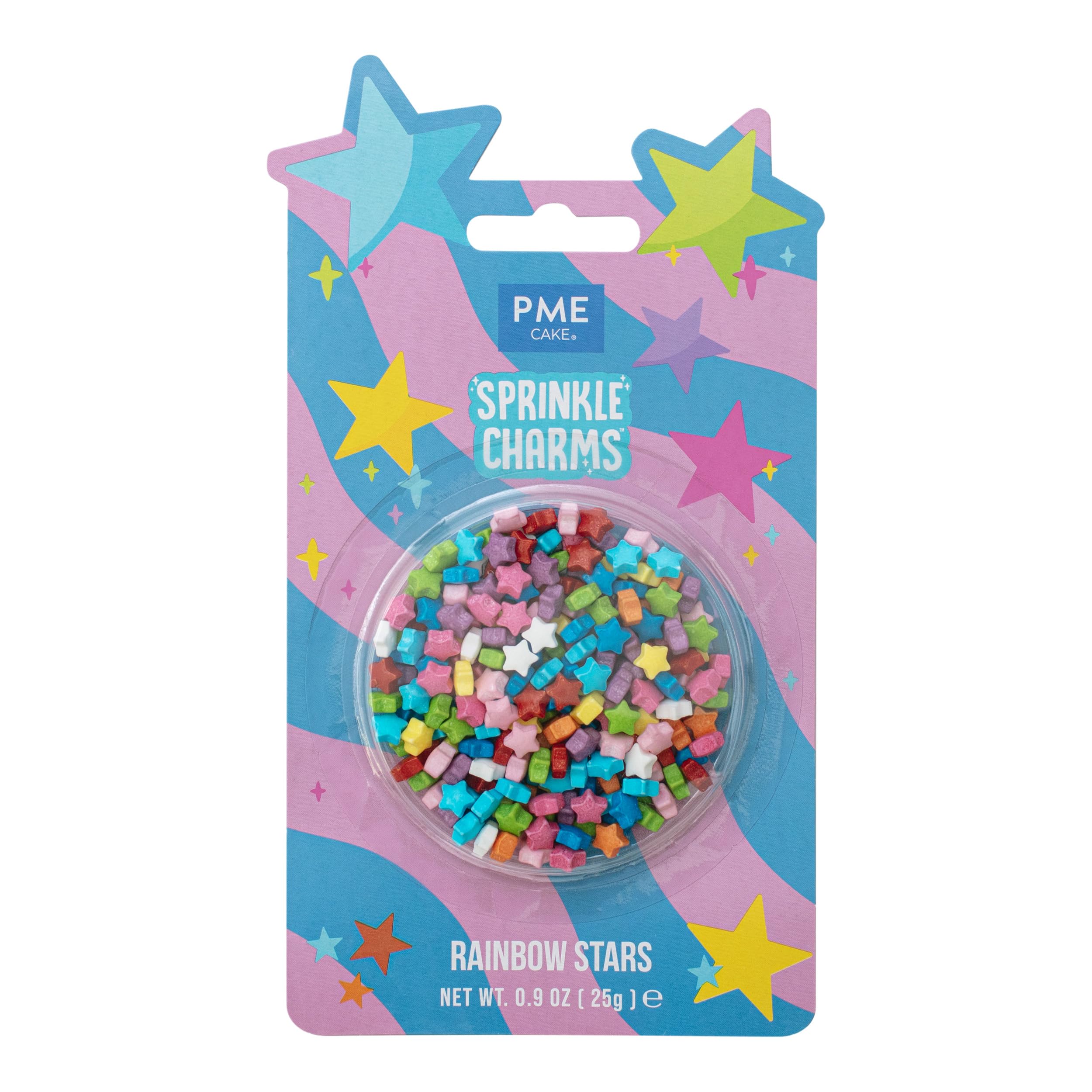 PME Cake Rainbow Stars Sprinkle Charms (25g / 0.9oz)