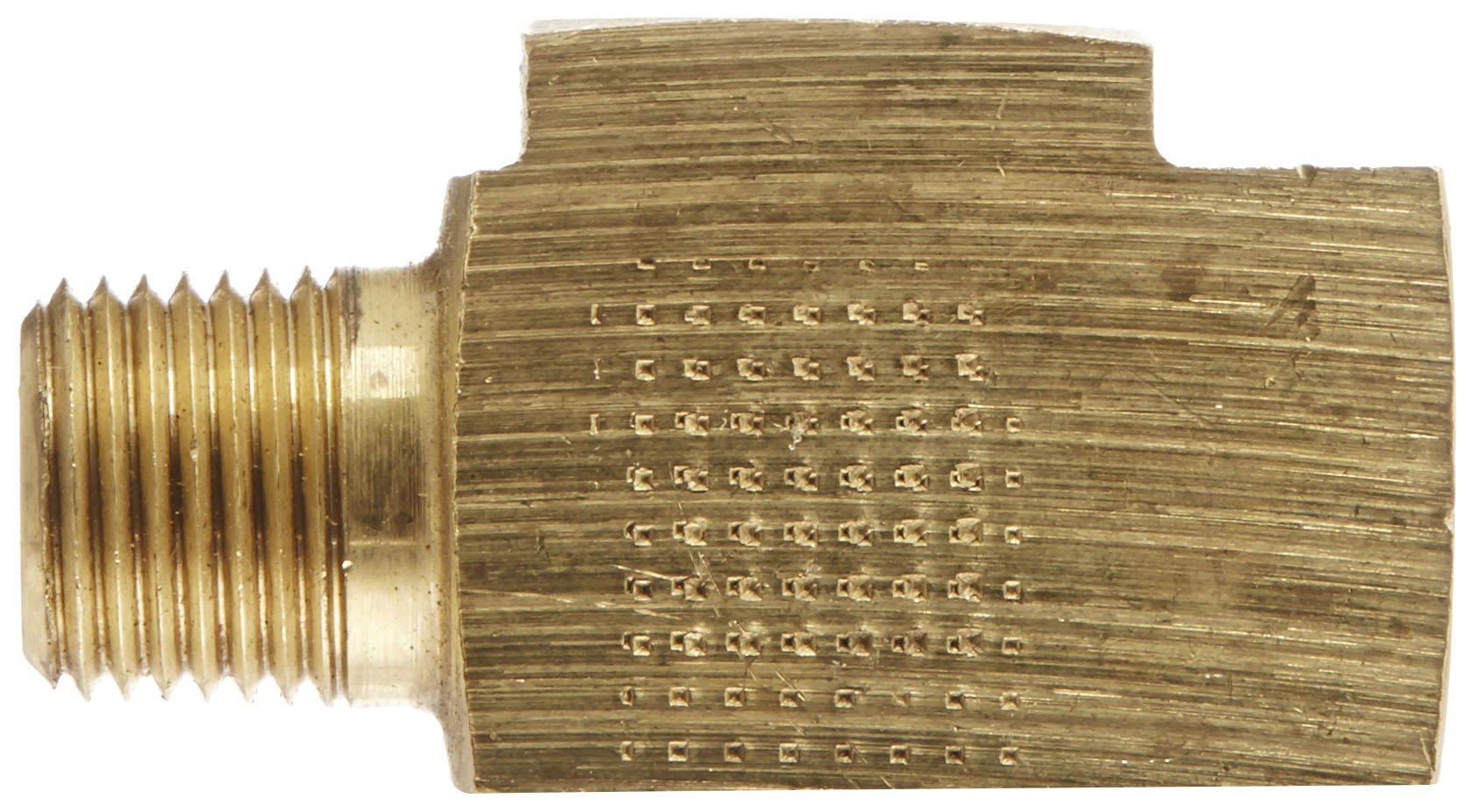 Eaton Weatherhead 752X4 Brass CA360 Inverted Flare Brass Fitting, Run Tee, 1/8