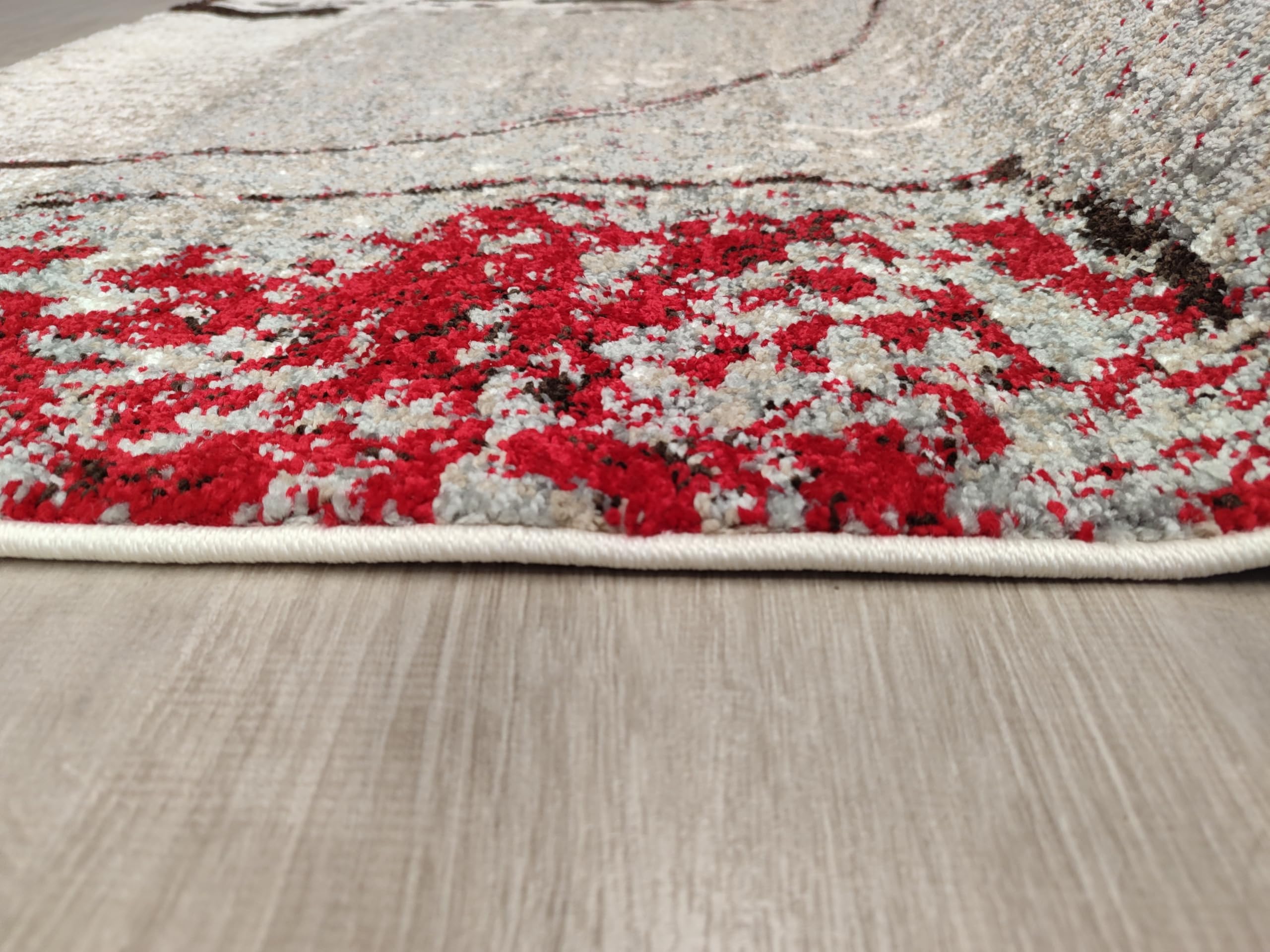 Tappeto 133x190 cm Moderno in Polipropilene – Economico e Resistente – Tappeto Pelo Corto Facile da Pulire – Ideale per Salotto, Soggiorno e Camera da Letto