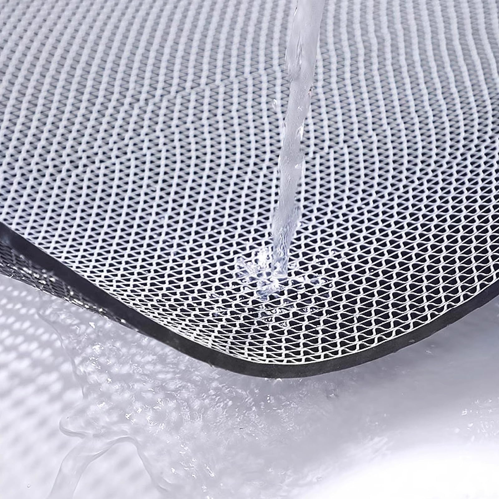 Tappetino drenante Commerciale, Tappetino in Rete di PVC Cavo Spesso 5 mm, Tappetino Antiscivolo drenante per ristoranti, Tappeto per Aree umide Interne ed Esterne, Adatto per Piscine e bagn