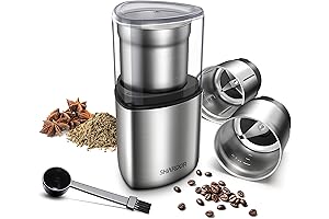 SHARDOR Ninja Blender Spice Grinding Attachment for Coffee, Seeds, and Herbs (Silver)
