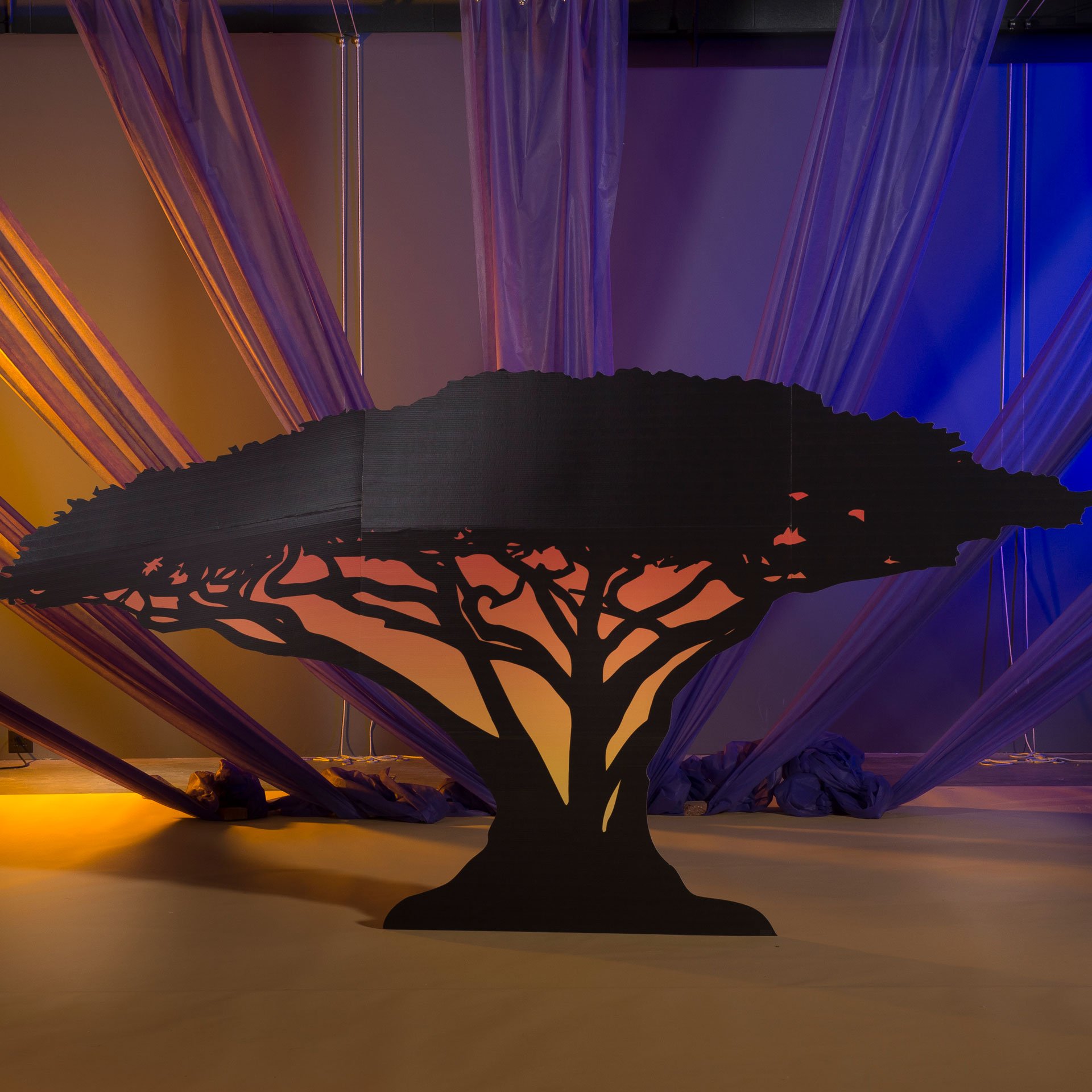 Buy 6 ft. Wild Jungle Safari Dreams Small Tree Silhouette Cardboard