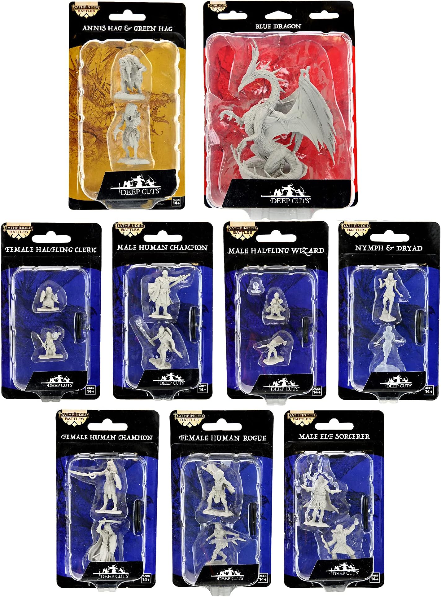 Pathfinder Deep Cuts Wave 14 Bundle - Unpainted Miniatures, Multi