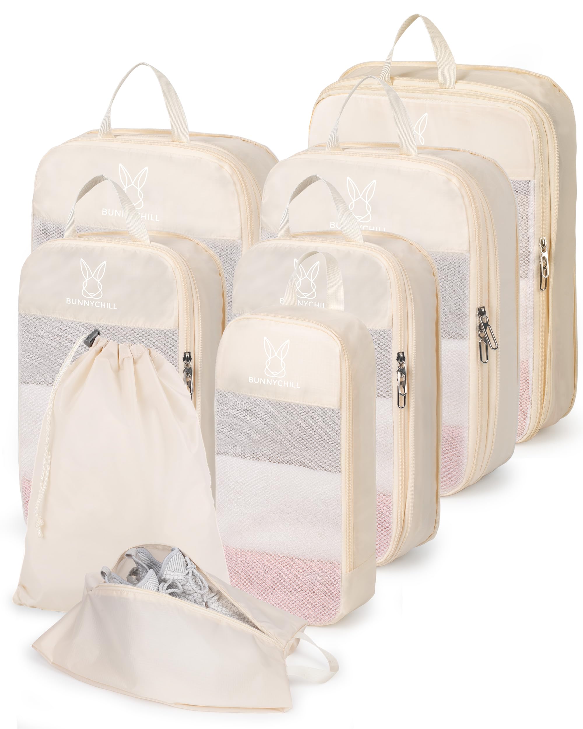 Bunnychill 6/8 Sets Compression Packing Cubes