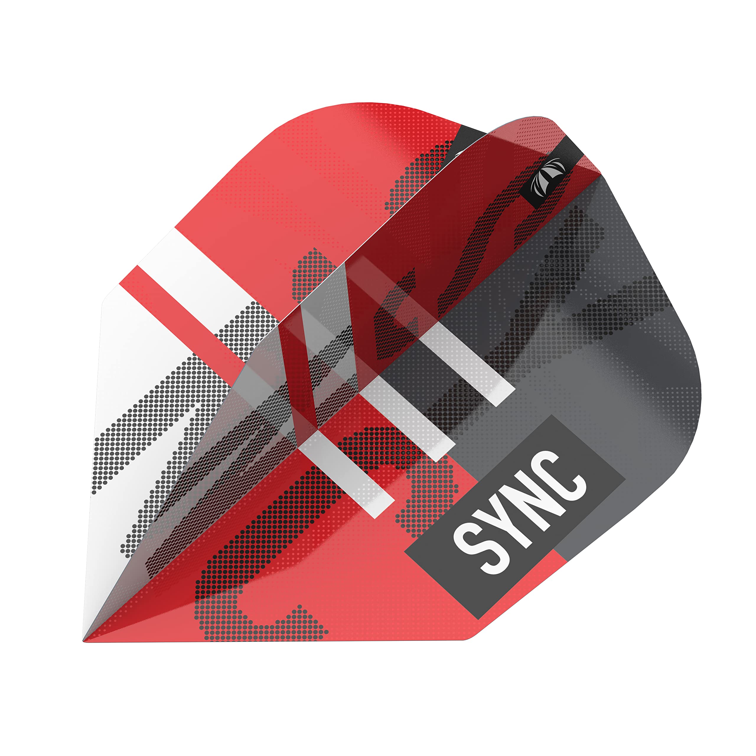 Target Darts Unisex Sync Pro Ultra No.6 Dart Flights, Red, Silver and Black, No.6 UK