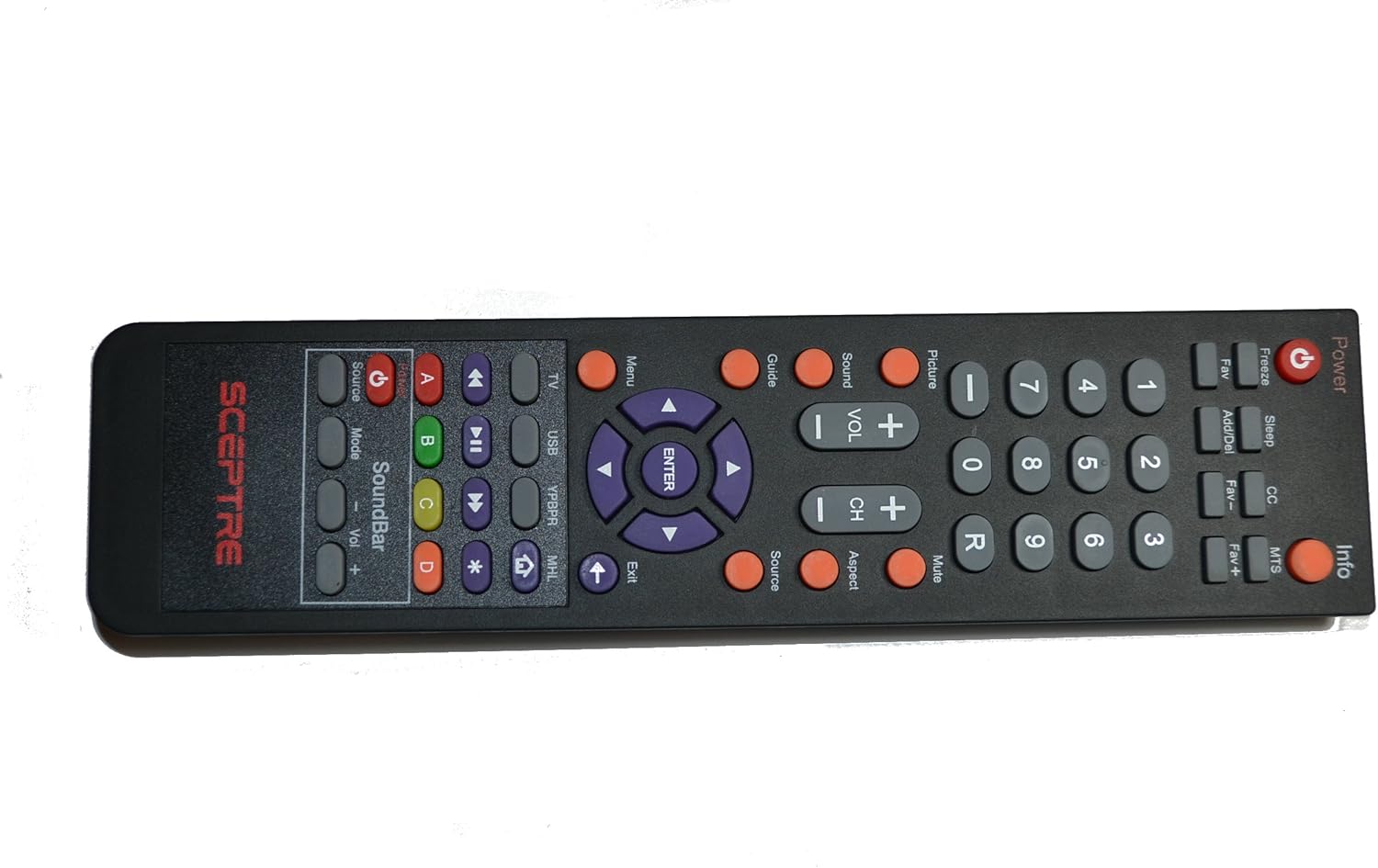 Brand New SCEPTRE LCD LED TV REMOTE for SCEPTRE X425BVFHD3 X328BVFHD X325BVFHDU