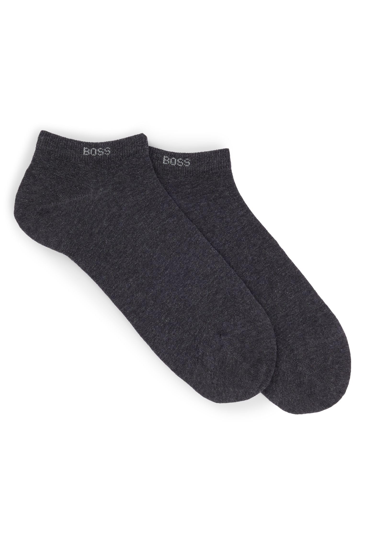 BOSS Men's 2P AS uni CC Ankle Socks, Charcoal12, 39-42 (Pack of 2)