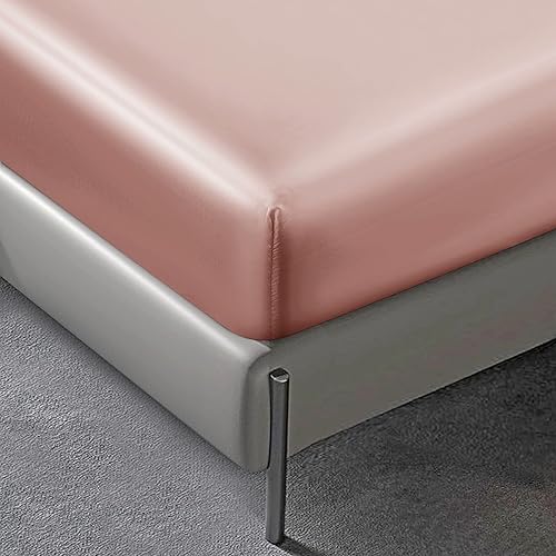 Miniatura 5 de NSGZ Juego de sábanas de satén tamaño individual XL, juego de 3 piezas, ajustadas, planas y fundas de almohada, refrescantes, extra suaves, champán