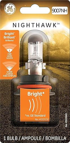 GE Lighting 9007NHBP Nighthawk - Bombilla halógena para faros delanteros