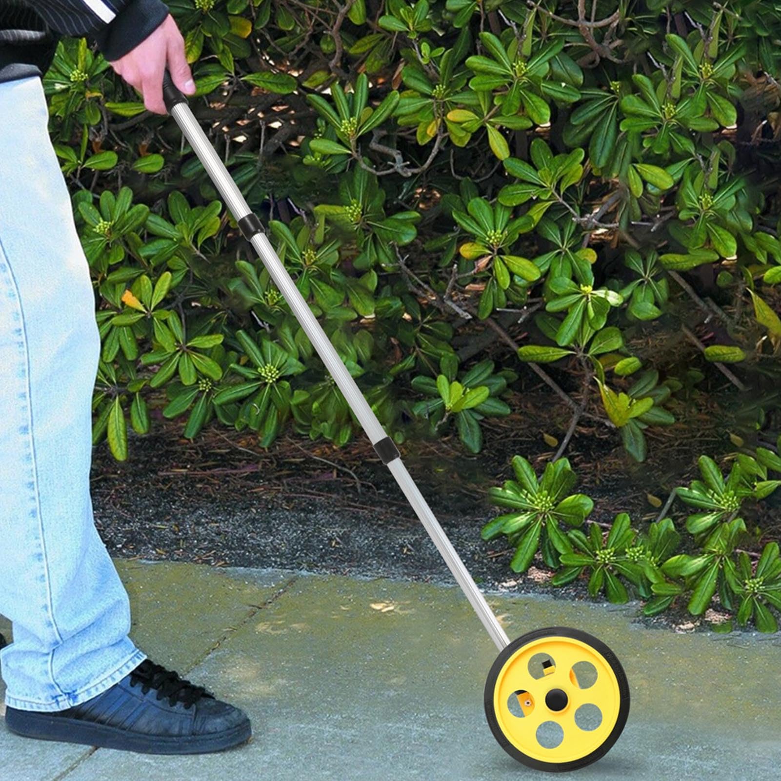 Ruota di misurazione estensibile, precisa, portatile, metrica, per la misurazione della distanza, per l'edilizia