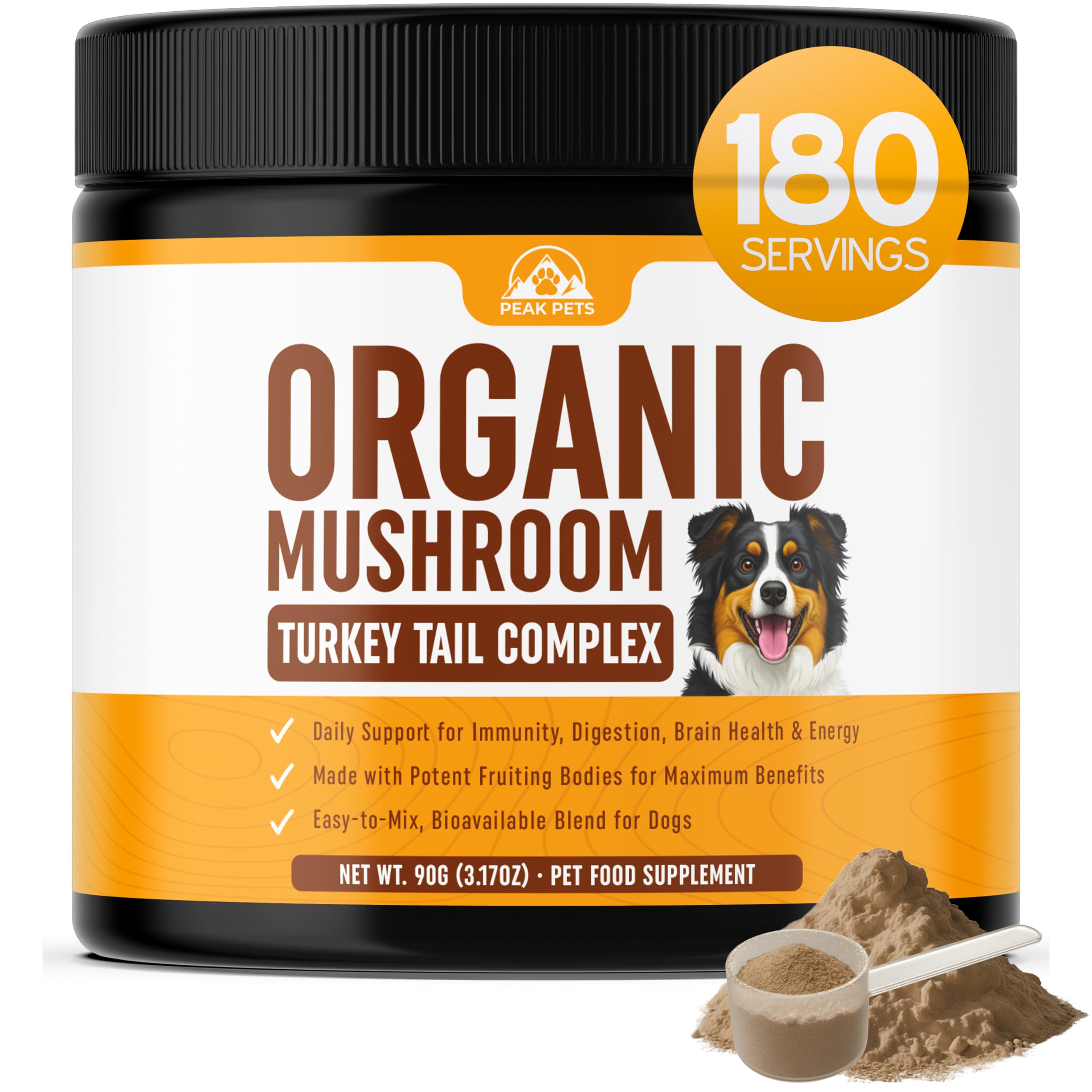Peak Pets Mushroom Supplement Powder