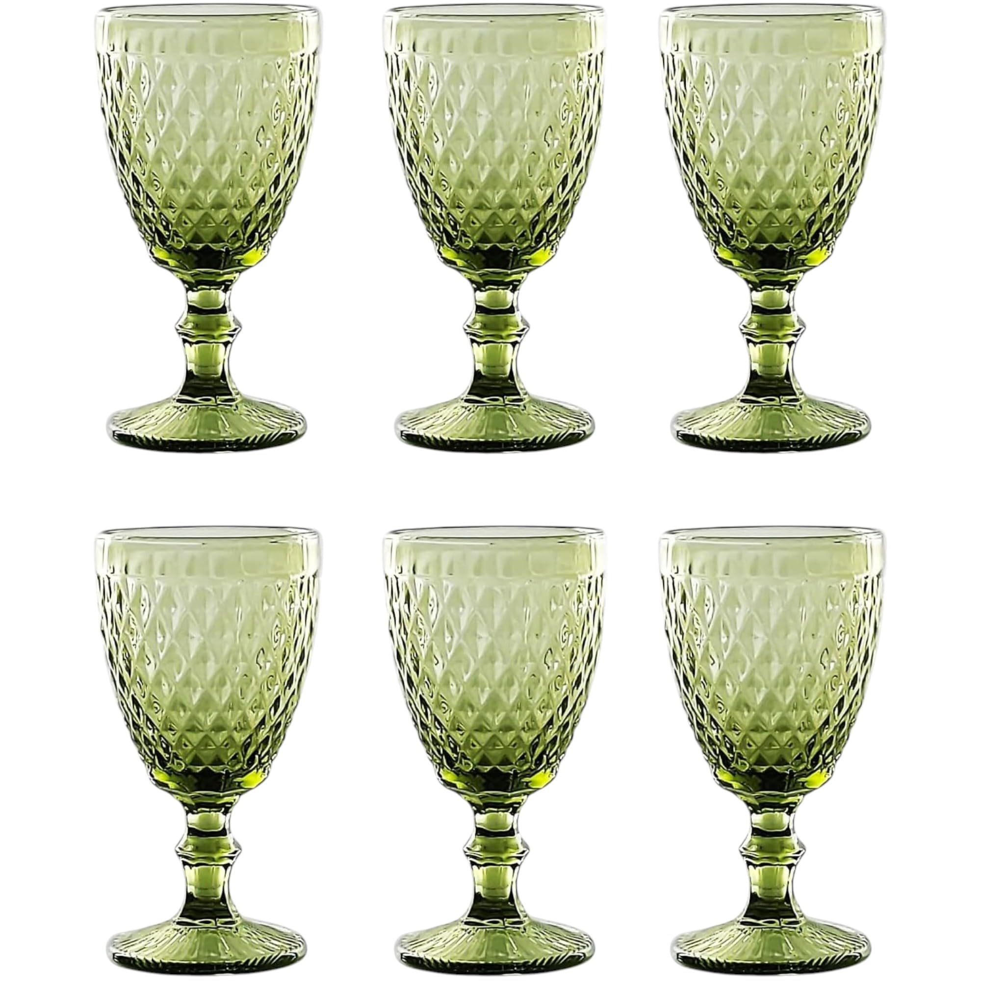 GMMH Vintage 6 piezas Set Vidrio Red König Vino Cristal copas de vino vasos agua cristal vasos cristal