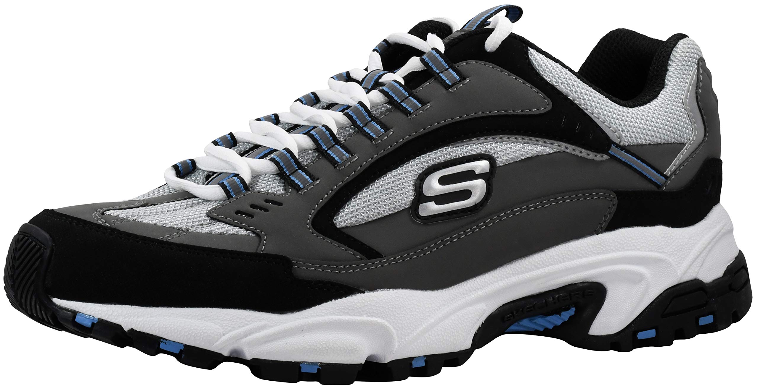 Skechers Men's Stamina - Nuovo fashion sneakers, Charcoal Black, 6.5 UK