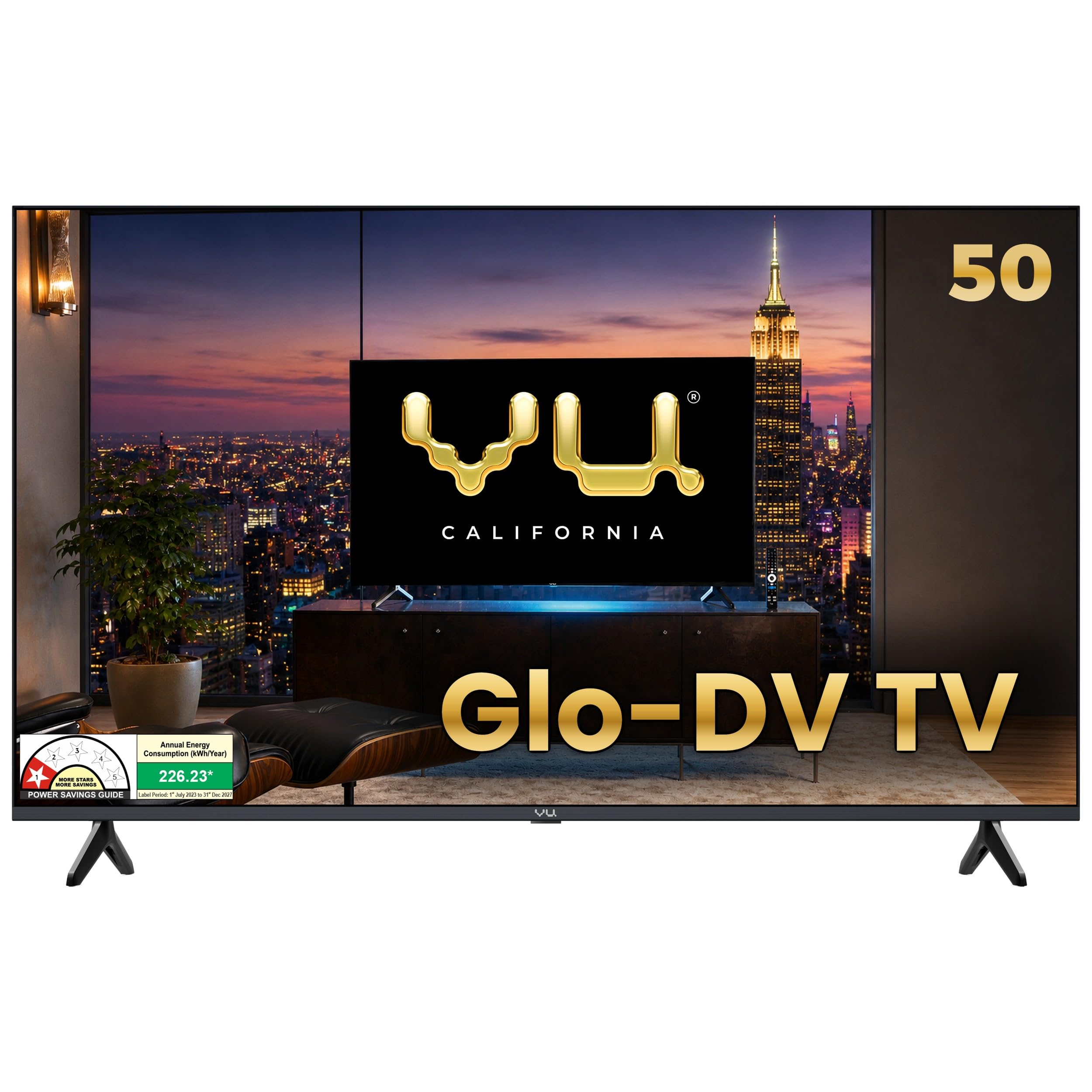 Vu 126cm (50 inches) GLO Series 4K Smart Google QLED TV Vu50GLOQLED-DV | 500Nits Glo Brightness Dolby Vision Picture I Dolby Atmos 30W VuFX Sound-picture-11