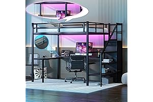 Full-Size Gaming Loft Bed: The Ultimate Gaming Sanctuary