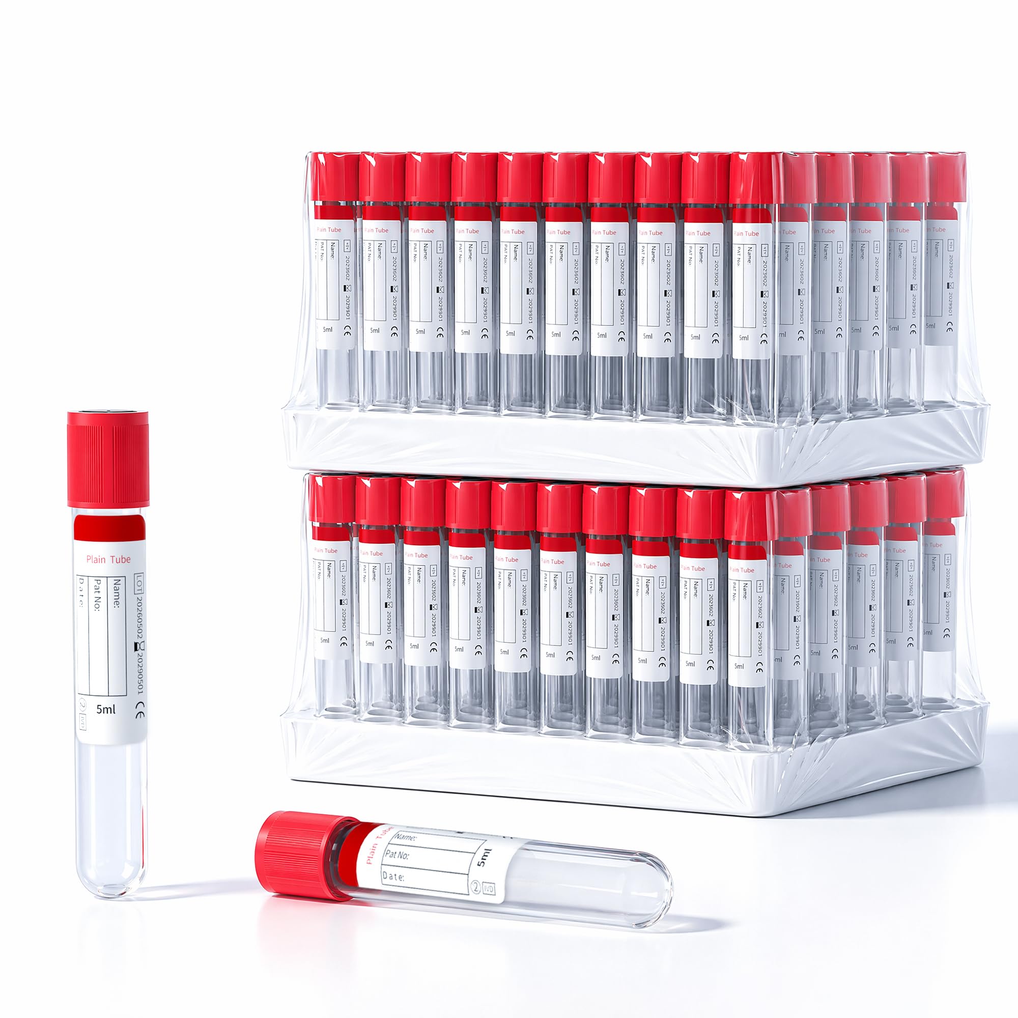 Lab Sample Tubes - 100 Pcs 10ml -13