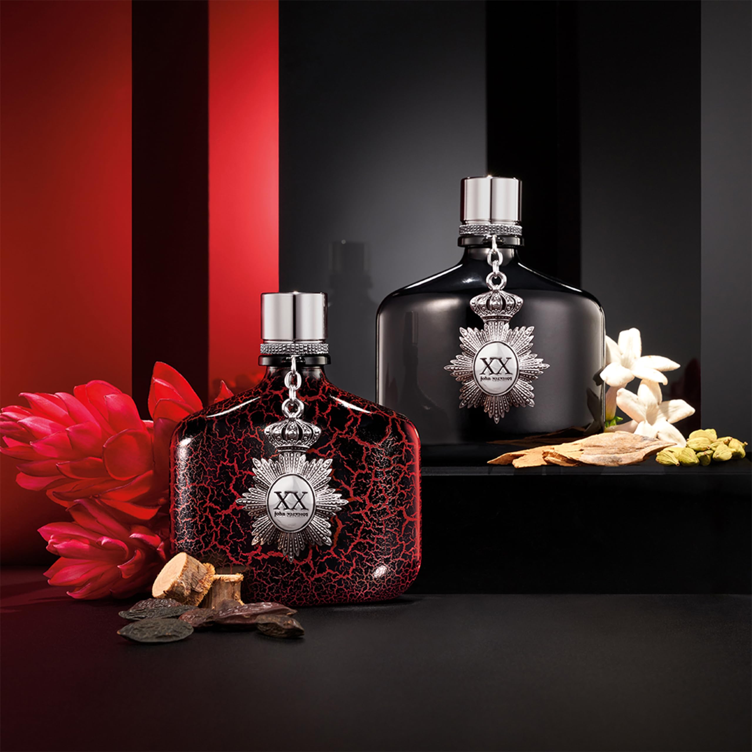 John Varvatos XX Intense Eau de Parfum, Zerstäuber, stimulierend, sinnlich und blumig, für Herren, 125 ml