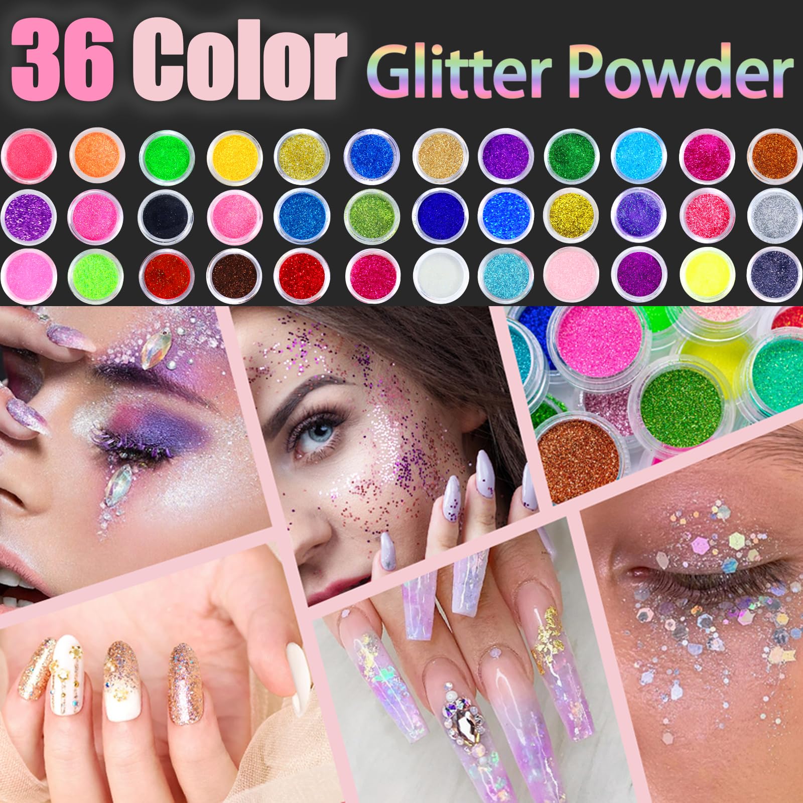 Milai Kit Uñas Semipermanentes Con Lámpara UV/LED 180W, 12 Colores Acrílicas, Extensión Para Principiantes, Esmalte Gel