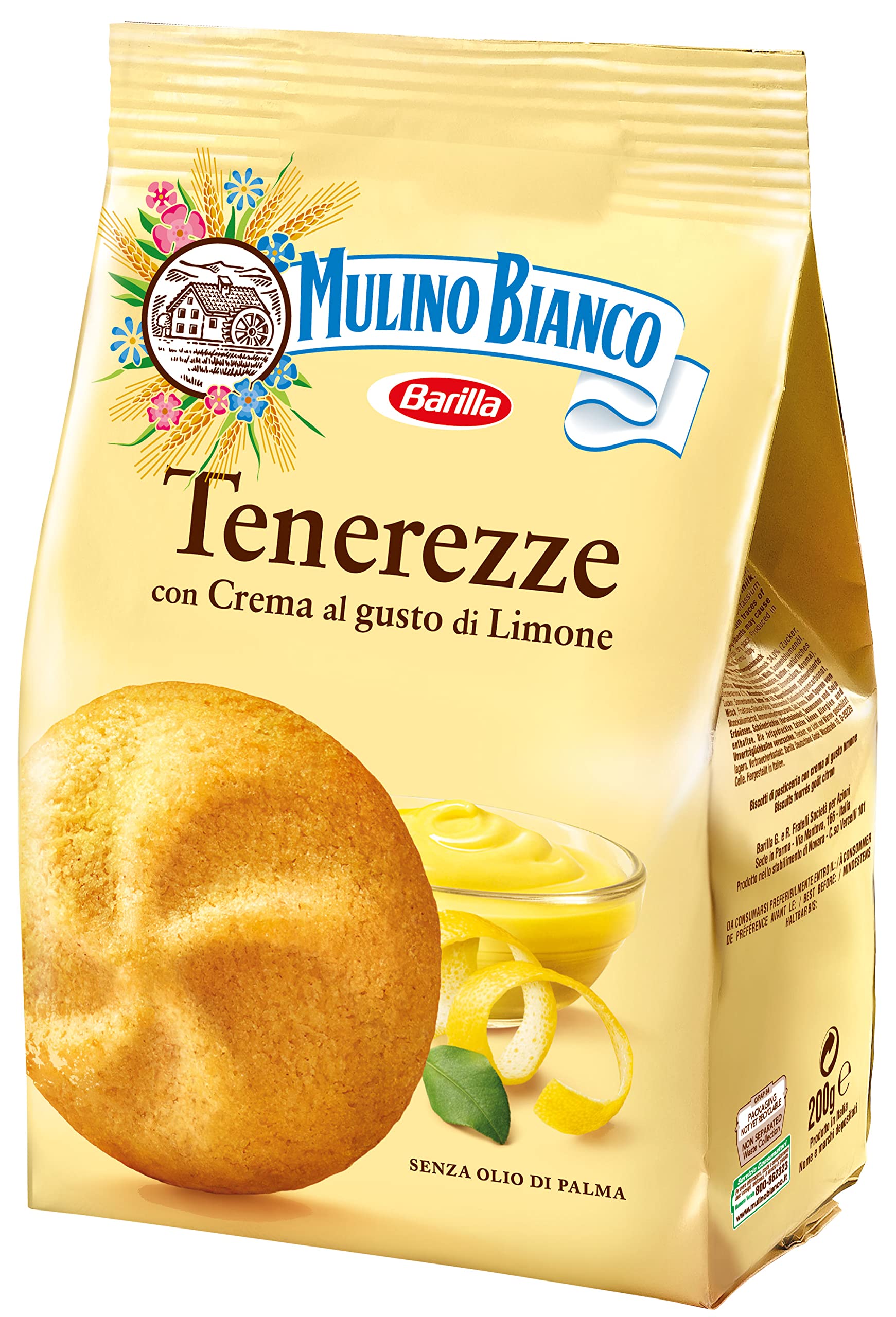 Mulino Bianco Tenerezze Limone, confezione da 10 (10 x 200 g)