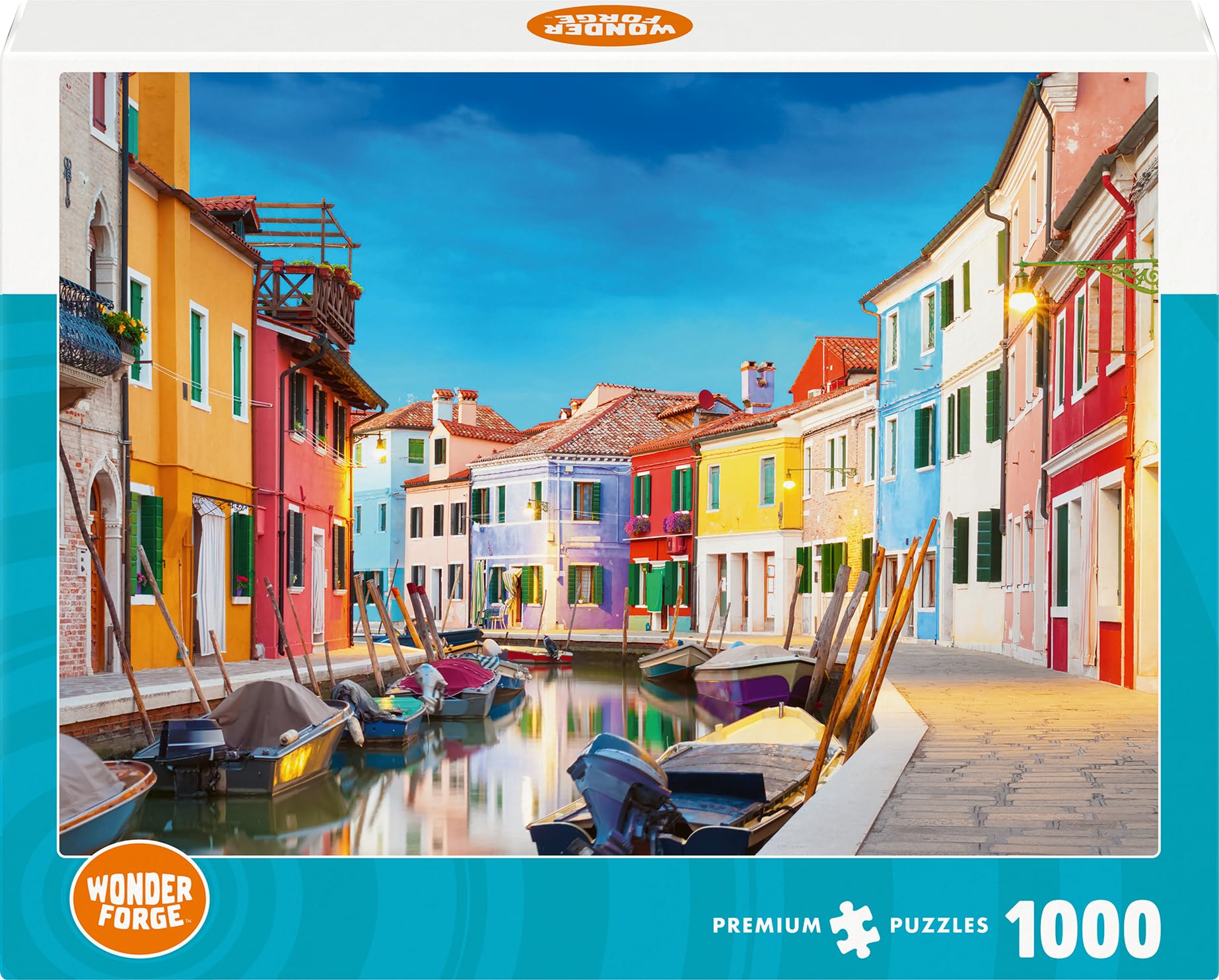 Wonder Forge Puzzle 11011044 - Burano Italien - Puzzle 1000 Teile - Geschenke für Erwachsene und Kinder ab 14 Jahren - 2