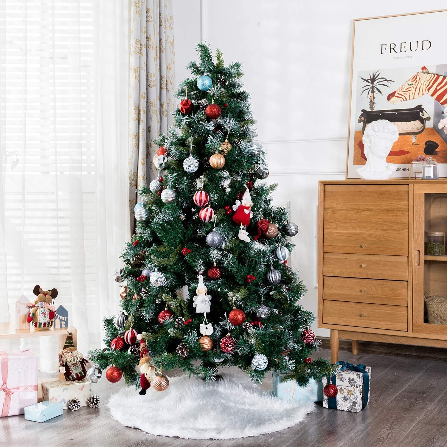 Jupe De Sapin De Noel 90cm Cache Pied Sapin De Noel Couvre Pieds De Sapin Pour Decoration De Noel Sapin Jupe Sapin De Noel Convient A La Plupart Des Sapin De Noel 90684396
