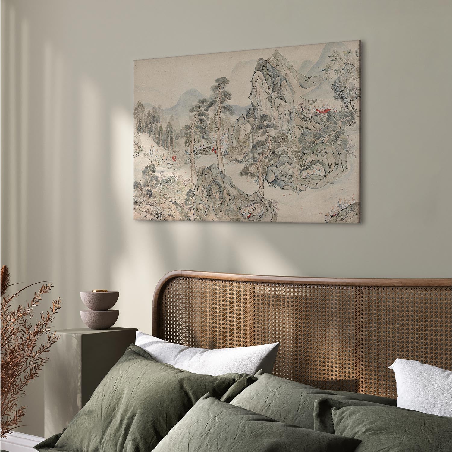 murando - Quadro Fonoassorbente Ike No Taiga Incontro Nel Padiglione Orchidee 120x80 cm 1 Pezzo - Quadri Acustici - Pannelli Fonoassorbenti Decorativi - Decorazione da Parete Soggiorno c-G-10007-b-a