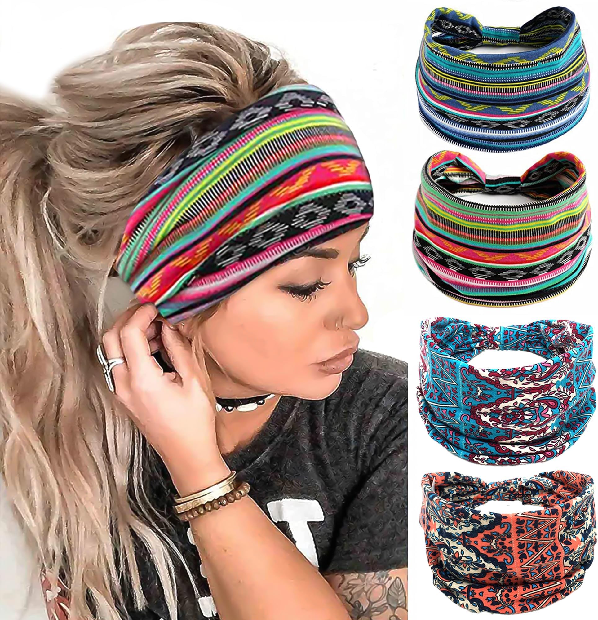 Wholesale Boho Top Knot Turban Hairbands For Your Store - View #10