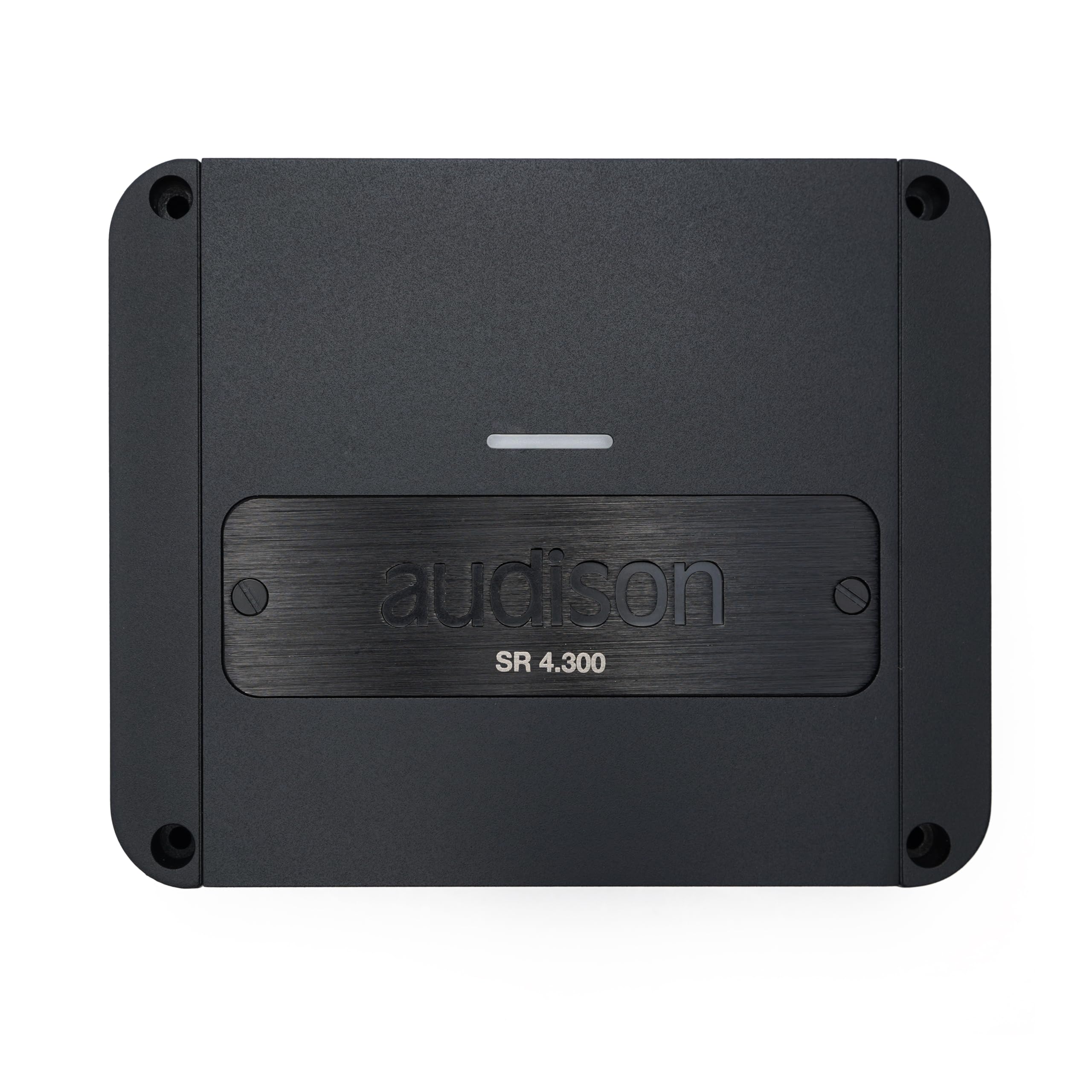 Audison SR 4.300 4-Kanal Class-D Verstärker, 4x130W RMS bei 4 Ohm, Aluminium-Gehäuse, Cinch und High-Level Eingänge, Frequenzweiche, 19x15,5x4,75 cm, 1,93 kg
