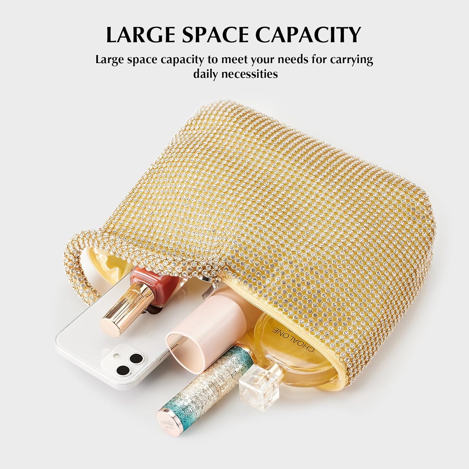 Rhinestone Clutch Purses Evening Handbags for Women's Vintage Elegant Triangle Purse for 1920s Party Wedding - Image 7