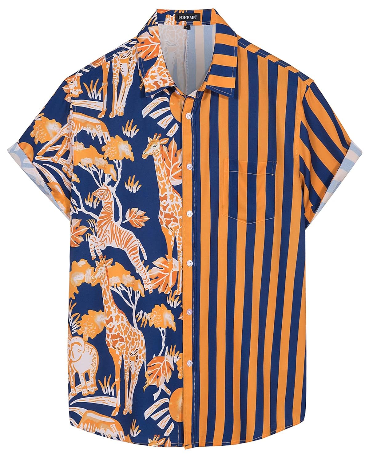 Mens flamingo hawaiian shirt Clearance