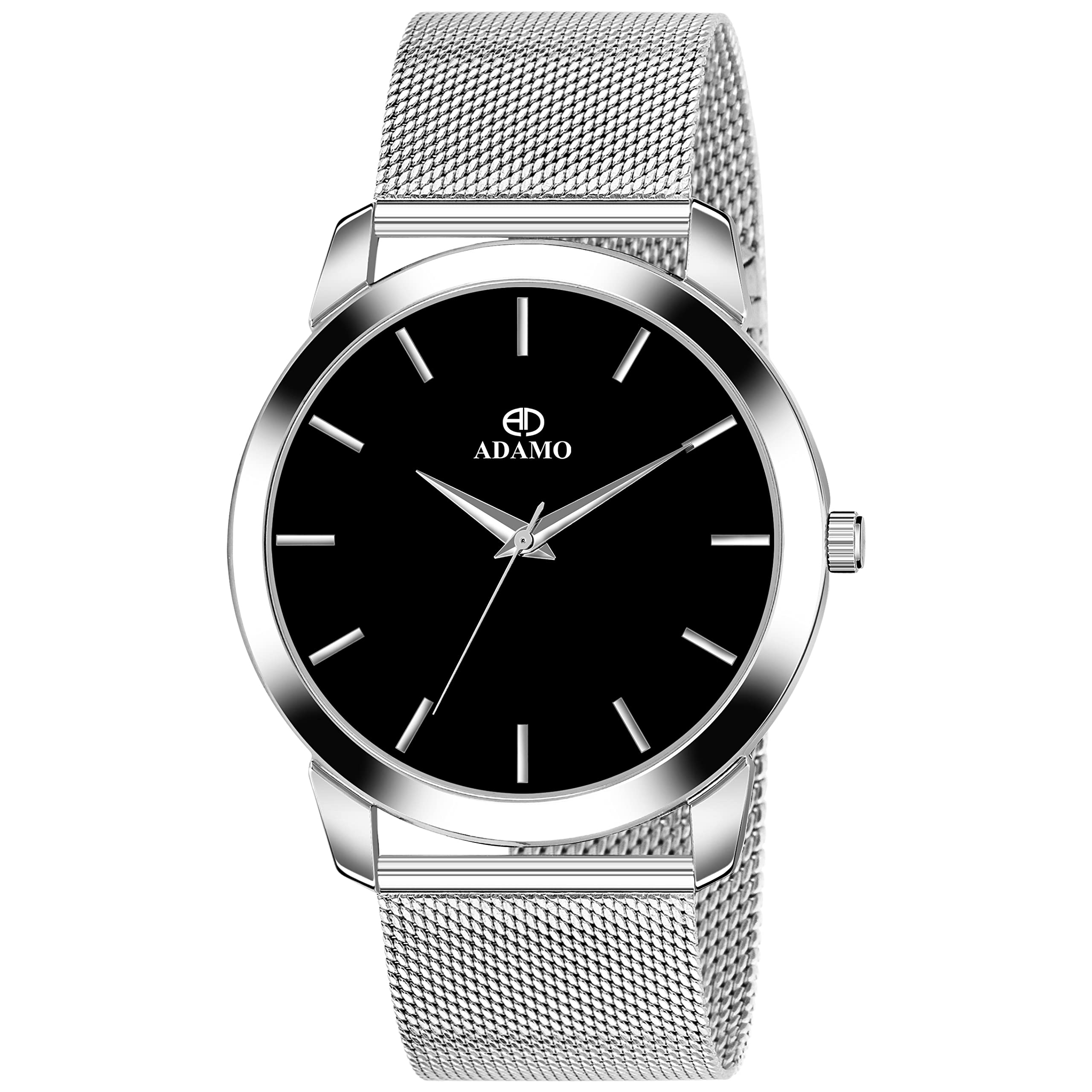 ADAMO Aritocrat Black Dial Mens & Boys Watch 875SSM02 (B0BS3YZ4Y4) Amazon Price History, Amazon Price Tracker