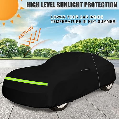 Miniatura 7 de Funda impermeable para automóvil de repuesto para Pontiac SolsticeGXP 2 puertas Coupe & Roadster 2006-2010, 210T para todo tipo de clima, fundas de