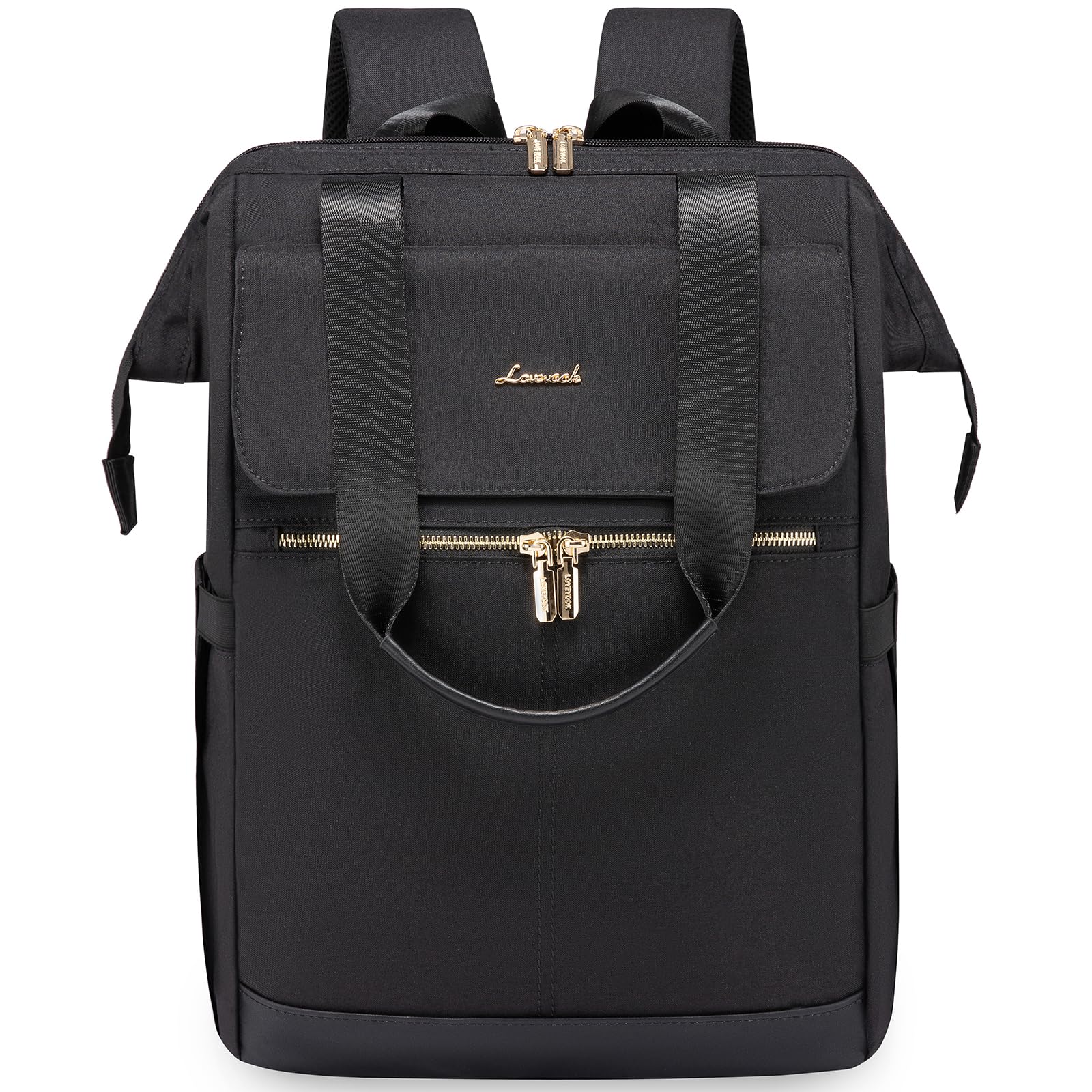 LOVEVOOK Zaino da donna, per computer portatile, impermeabile, Nero , 17,3 Zoll, Casual