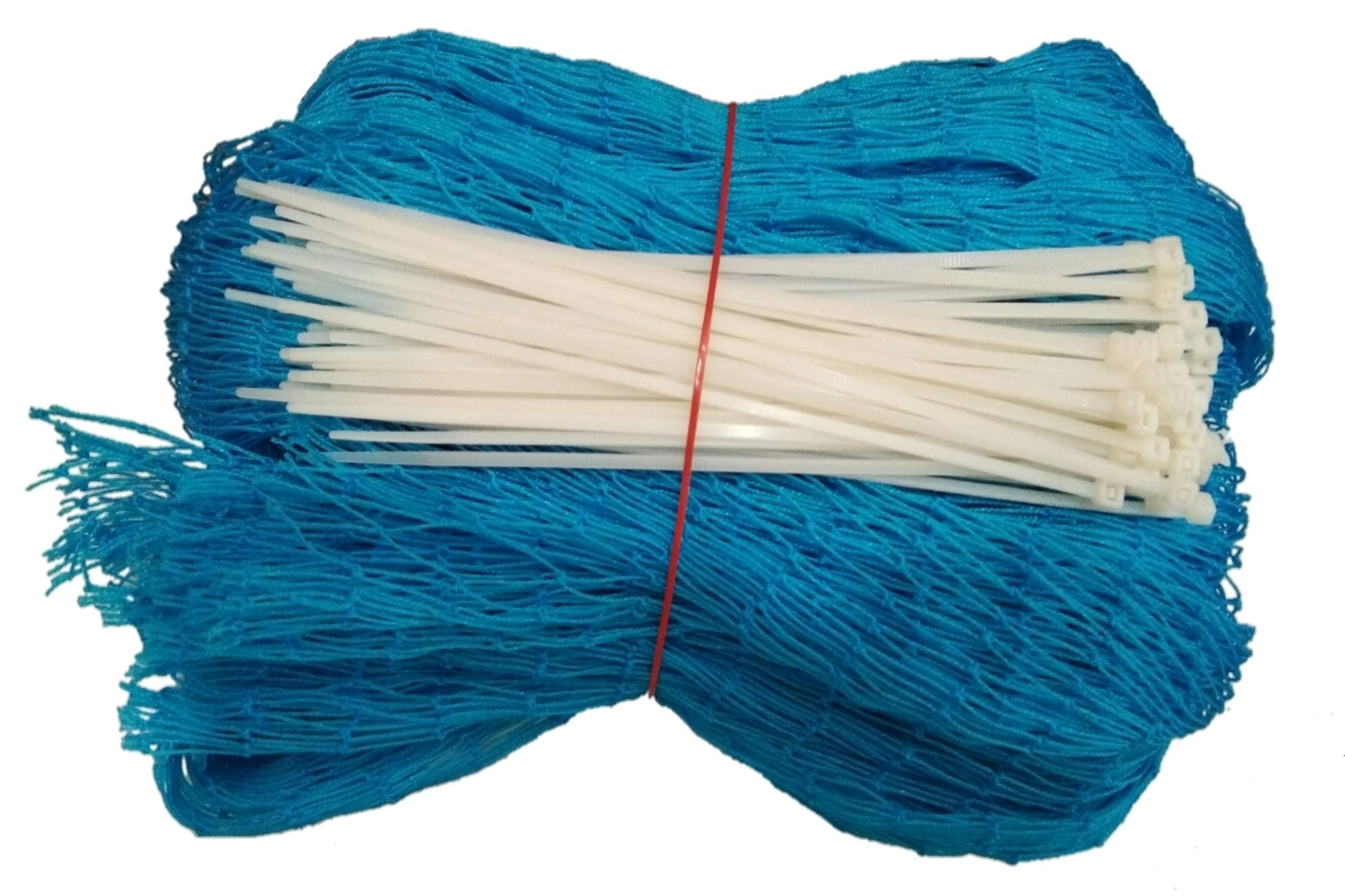 NMK Nets™ Nylon Strong Anti Bird Net (10 X 18 feet, Blue) with Cable Ties, Multipurpose Netting for Balcony Garden Home (B07W7H3524) Amazon Price History, Amazon Price Tracker