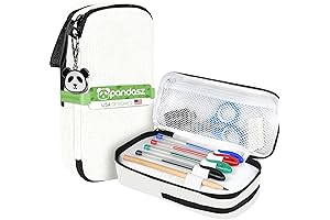 Chic White Pencil Case: The Perfect School Companion