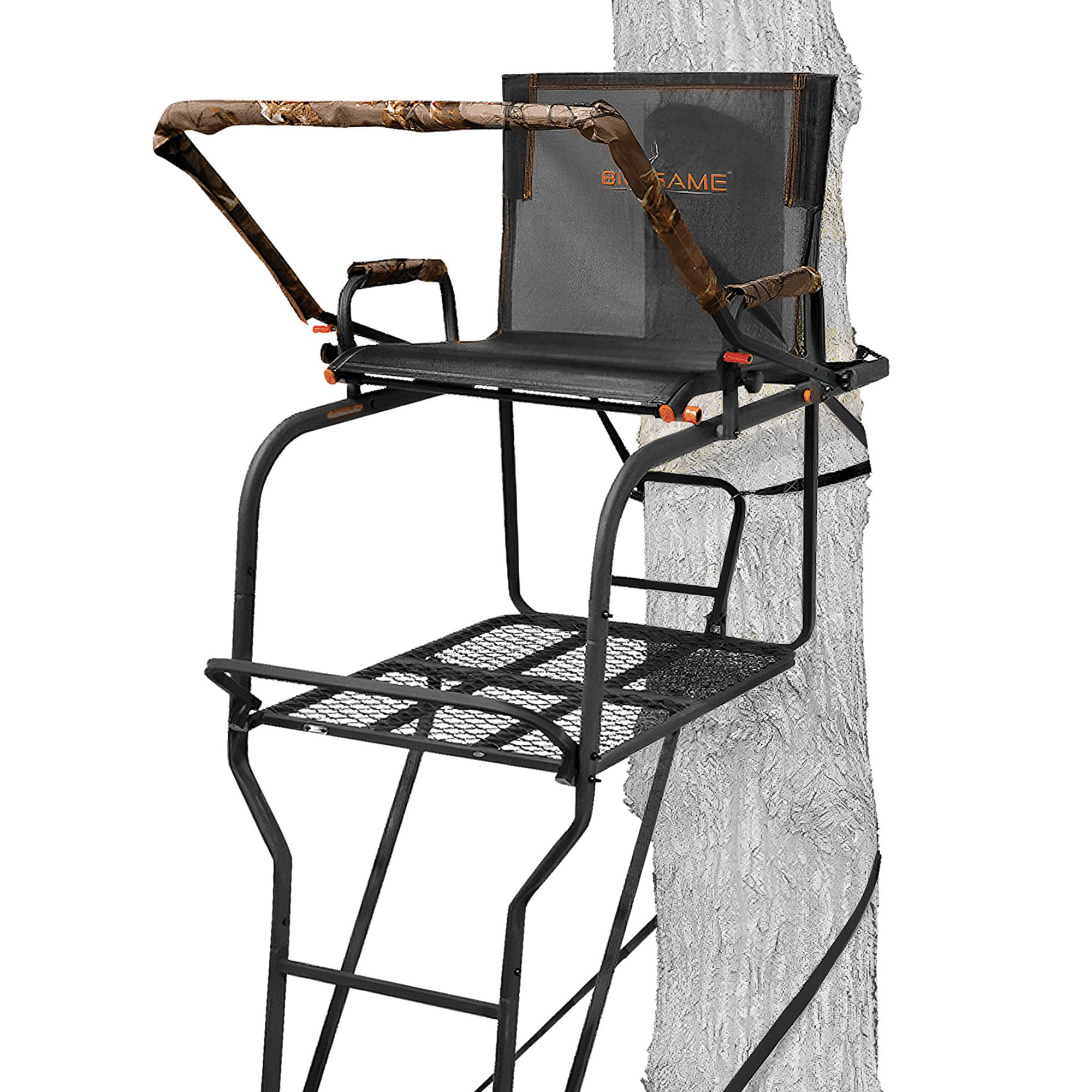 Hunter HD 1.5 Deer Hunting Ladder Climbing Tree Stand w/Extra Wide Seat