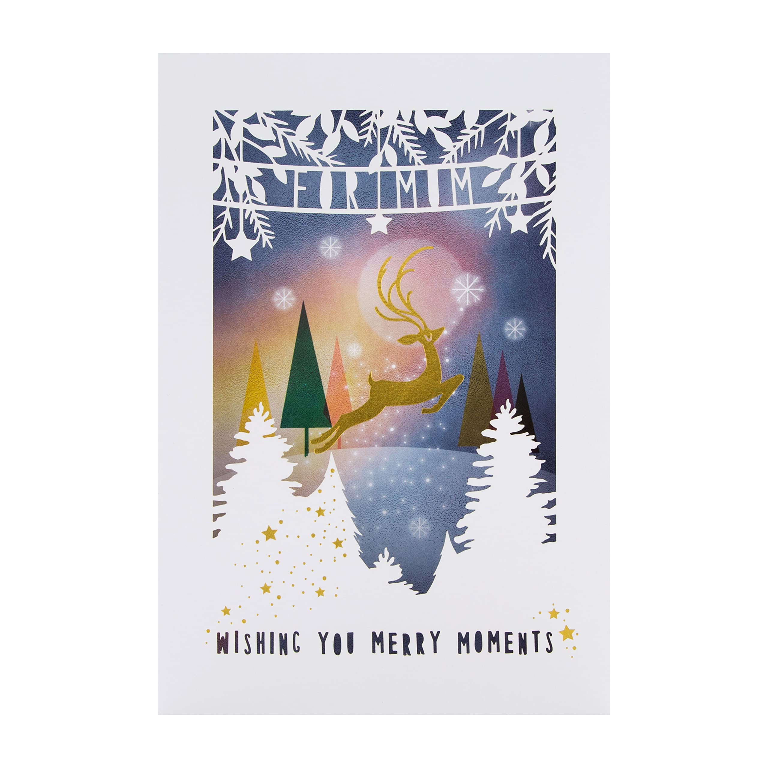 Hallmark Christmas Card, Snowman Design, 3D And Pop Up Card, Snow