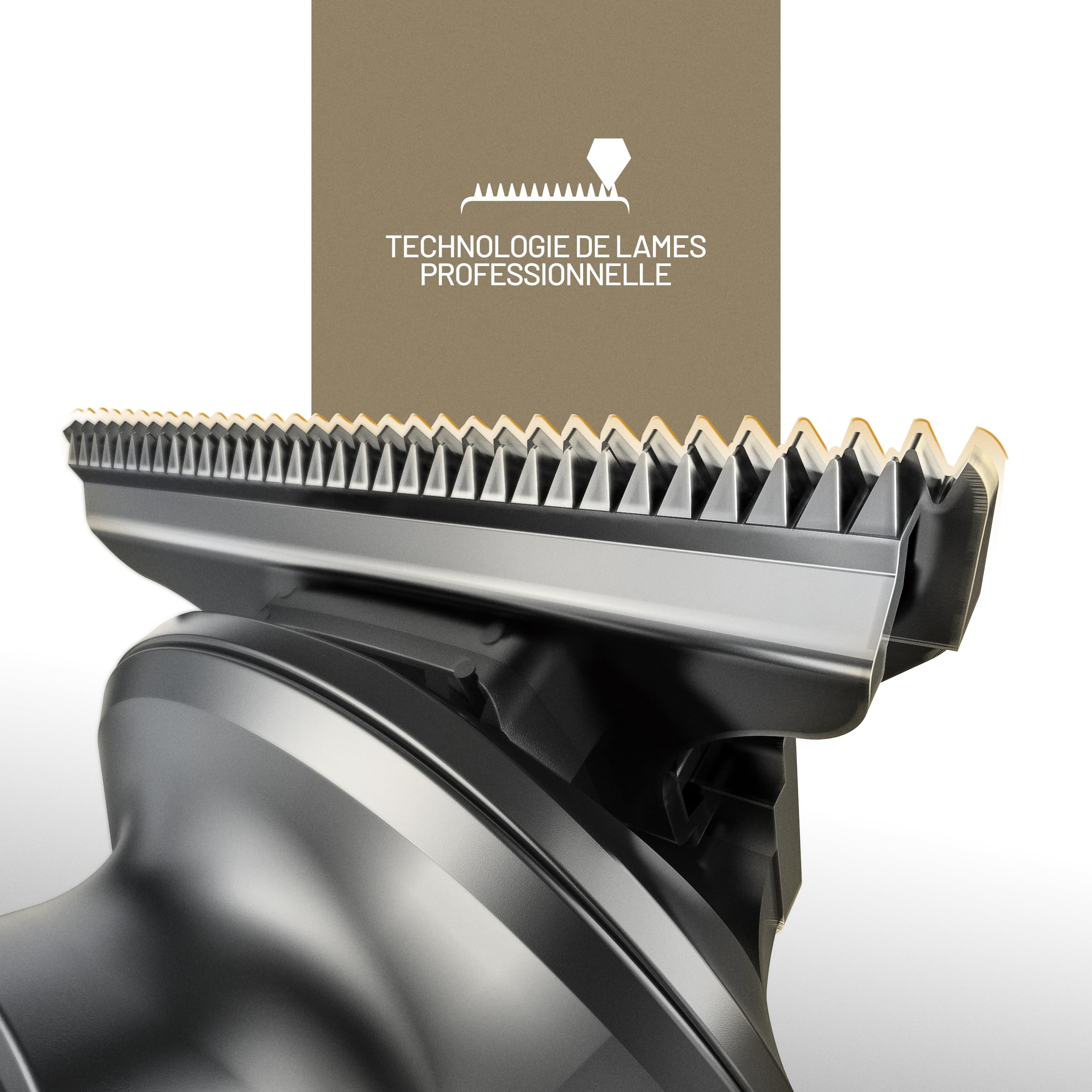 PORTENTUM Tondeuse barbe homme – Lot 21 pcs – LED – Rasoir Électrique Visage et Corps – Tondeuse Cheveux Polyvalente – 6 Têtes – 7 Sabots – USB-C – Autonomie 120 min – Support Organisateur Sans Fil