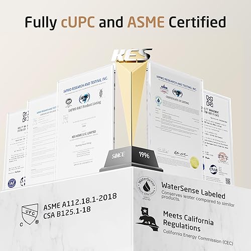 Miniatura 4 de KES XB6230S12-BK - Grifo de ducha, juego completo de grifo de ducha de lluvia de 12 pulgadas con rociador de mano, sistema de ducha de equilibrio de