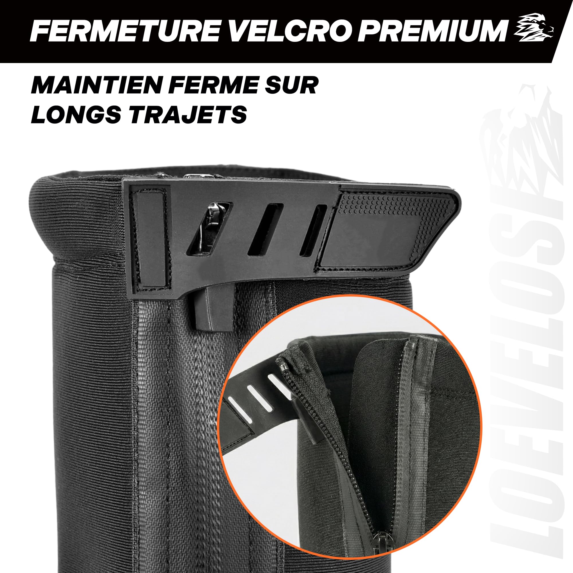 Couvre-chaussures en néoprène pour vélo de course, imperméables, coupe-vent, pour l'hiver - Protection contre la pluie - Réfléchissant