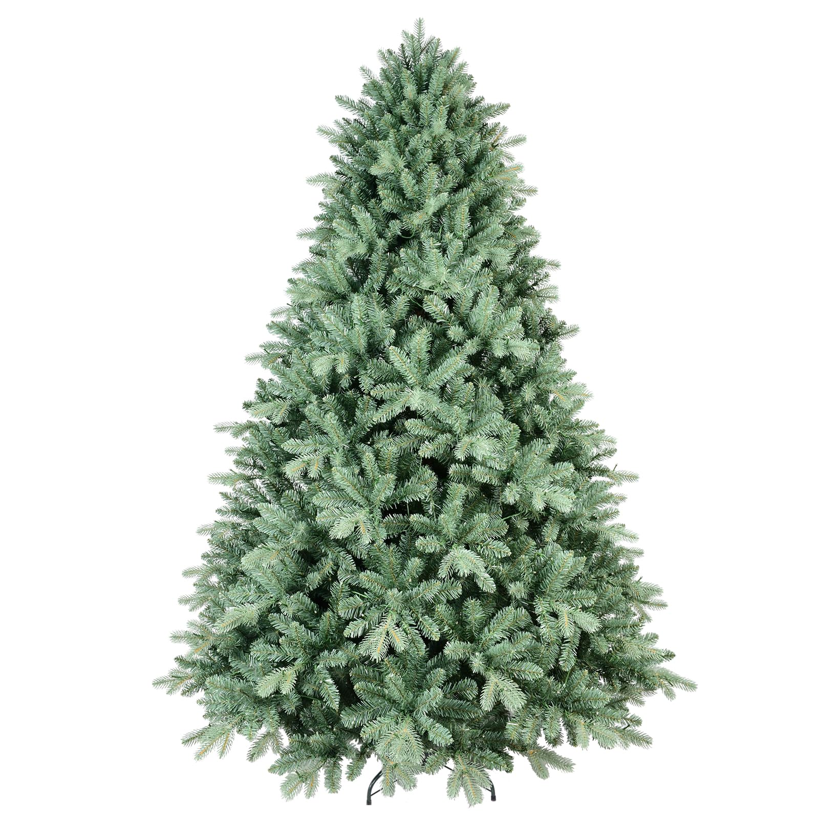 9ft Christmas Tree ，Artificial Full Christmas Trees for Home, Office, Xmas Decoration Spruce Trees with 4368 PE & PVC Branch Tips, Metal Hinges Foldable Base