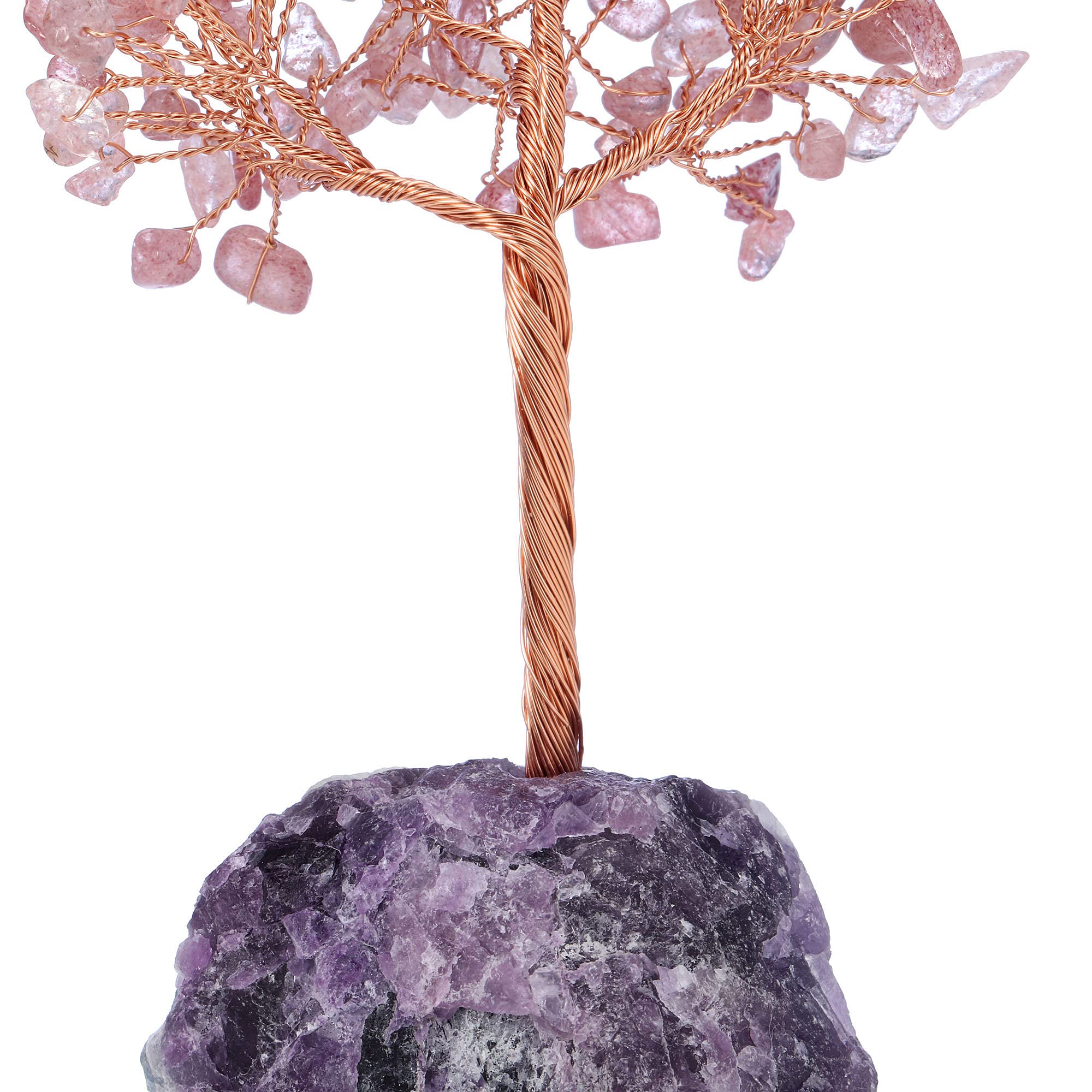 Jovivi Albero Della Vita Soprammobile In Pietre E Cristalli Base - 7