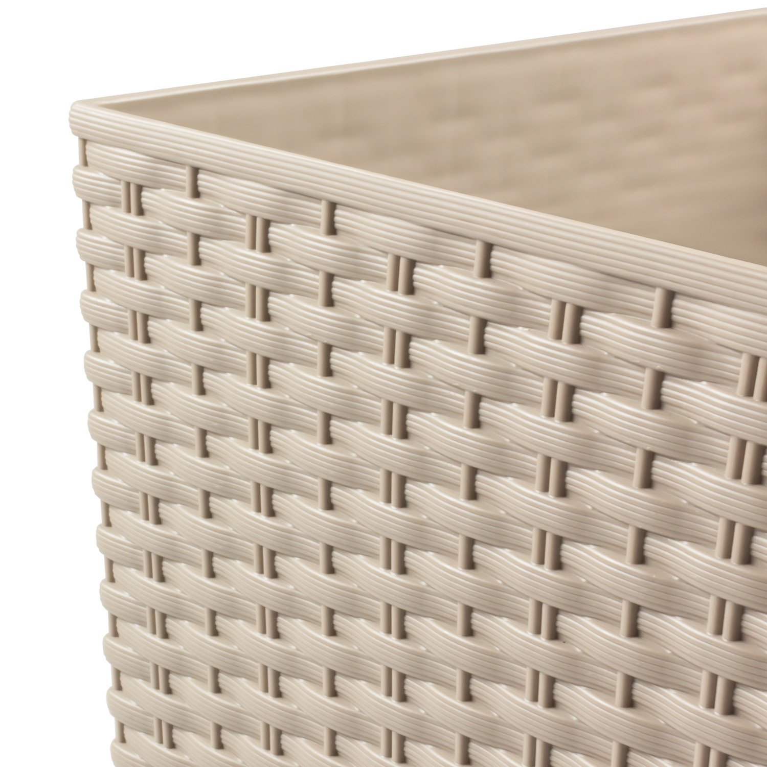 Maceta Rato de 7,2 litros con inserto 17 x 17 x 32,4 cm en color blanco