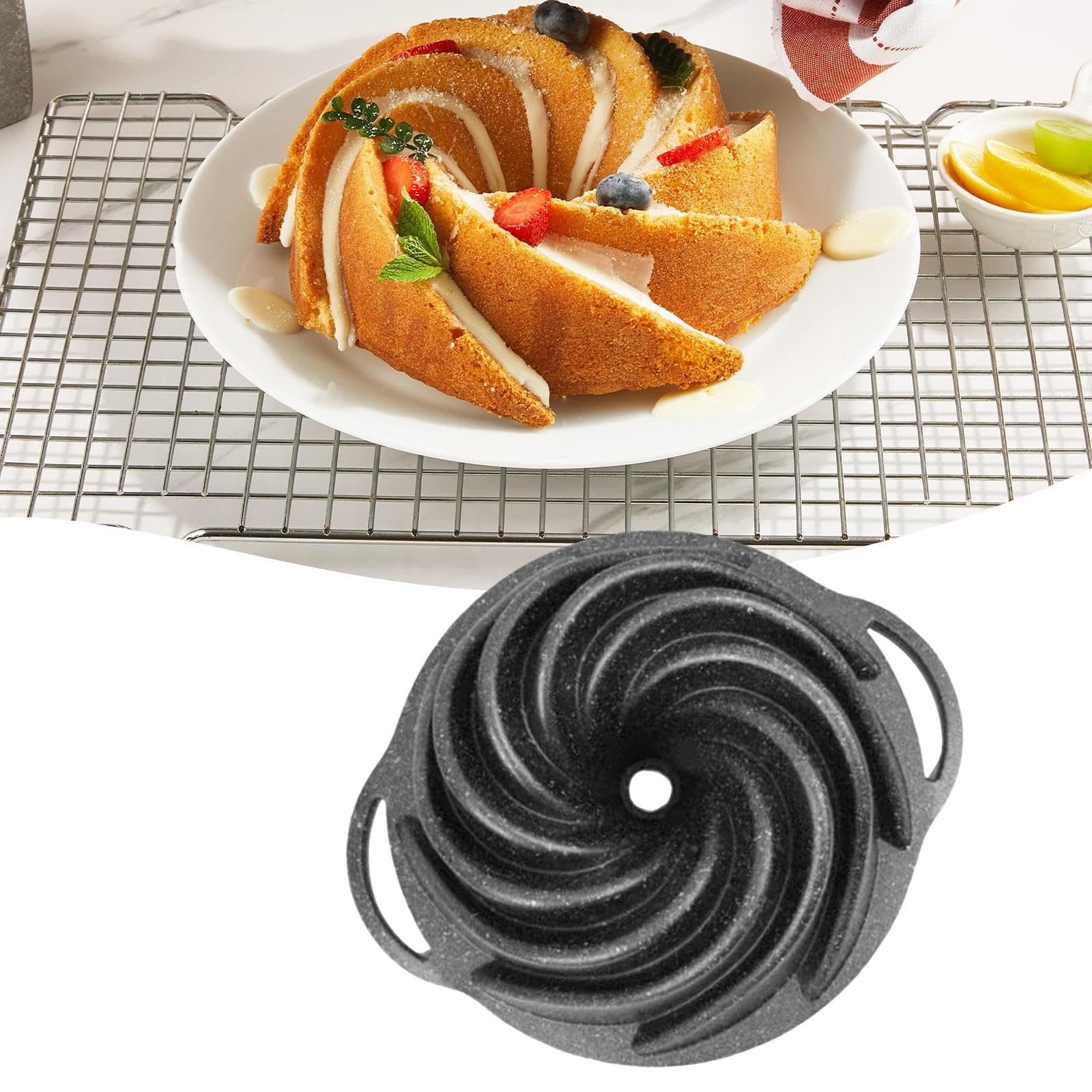 Amagogo Kuchenform Aus Aluminiumlegierung, Antihaftbeschichtet, Praktisch Und Leicht zu Reinigen, Backform Speziell für Feste Und Valentinstag, Style D