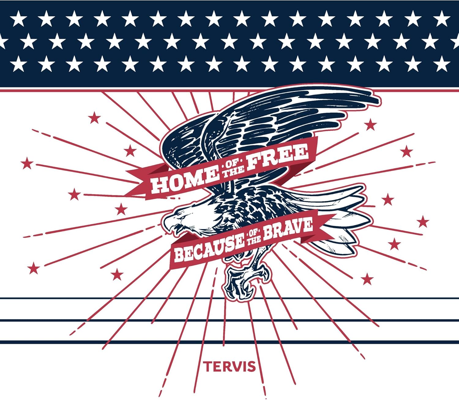 Tervis Venture Water Bottle Americana - Liberty Valor Triple Insulated Tumbler Travel Cup Keeps Drinks Cold & Hot, 26oz, Stainless Steel - Image 2