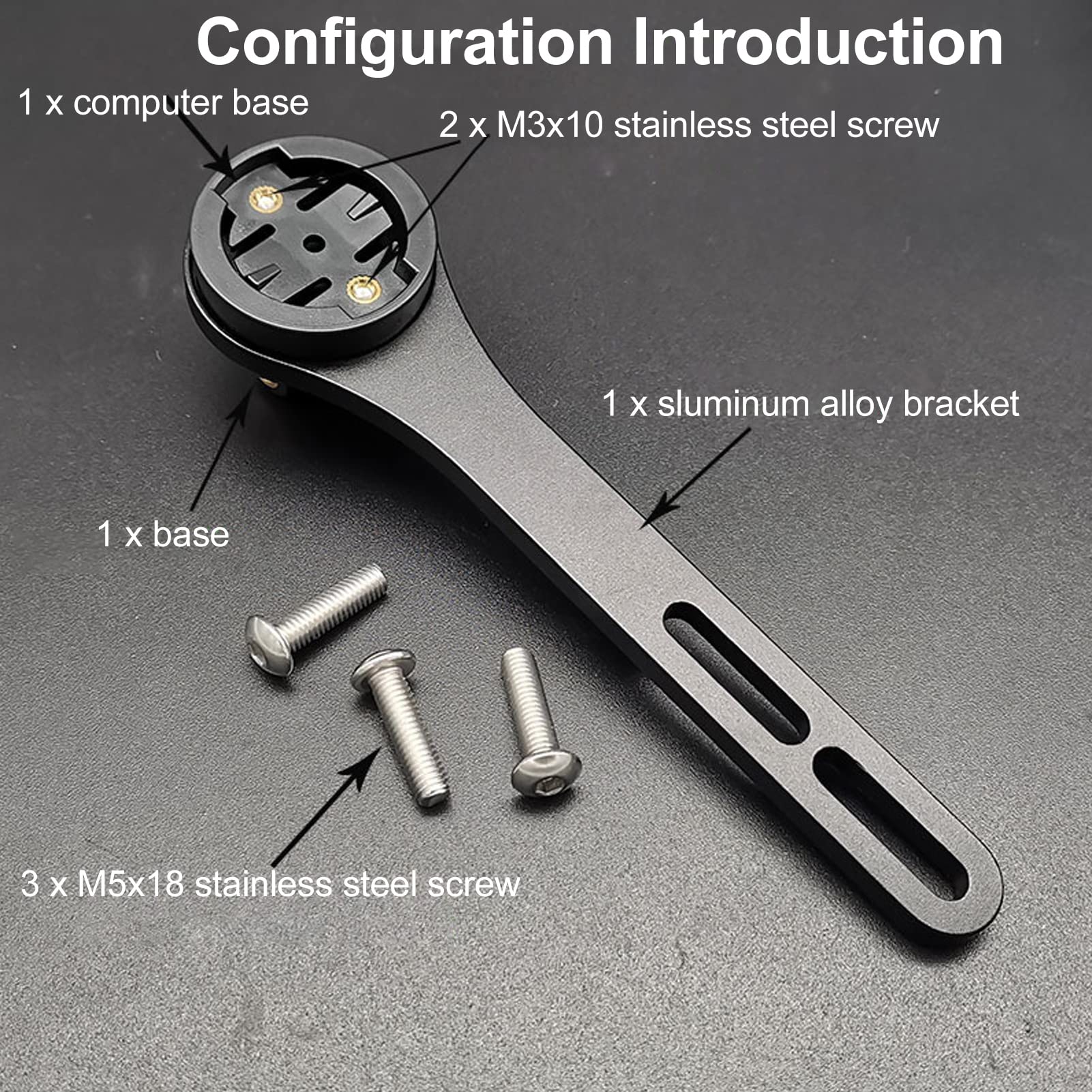 Yuecoom Bike Computer Mount Aluminum Alloy Bike Handlebar Computer Mount Out Front Bike Computer Mount Bike Handlebar Mount Holder