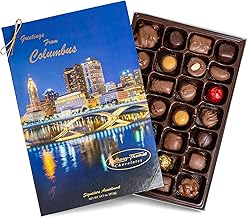 Anthony Thomas, Columbus Ohio Skyline Signature Assortment, Milk and Dark Chocolate Gift Box (28 count)
