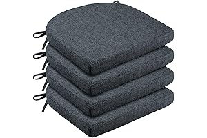 Plush Dining Chair Cushions with Secure Ties for Enhanced Comfort and Stability