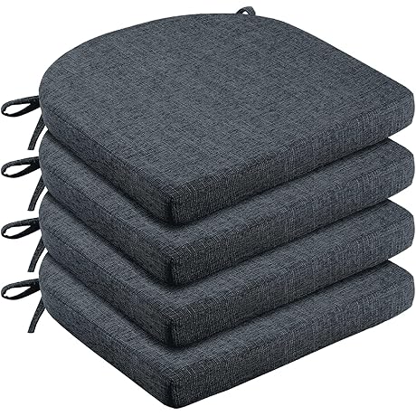Plush Dining Chair Cushions with Secure Ties for Enhanced Comfort and Stability
