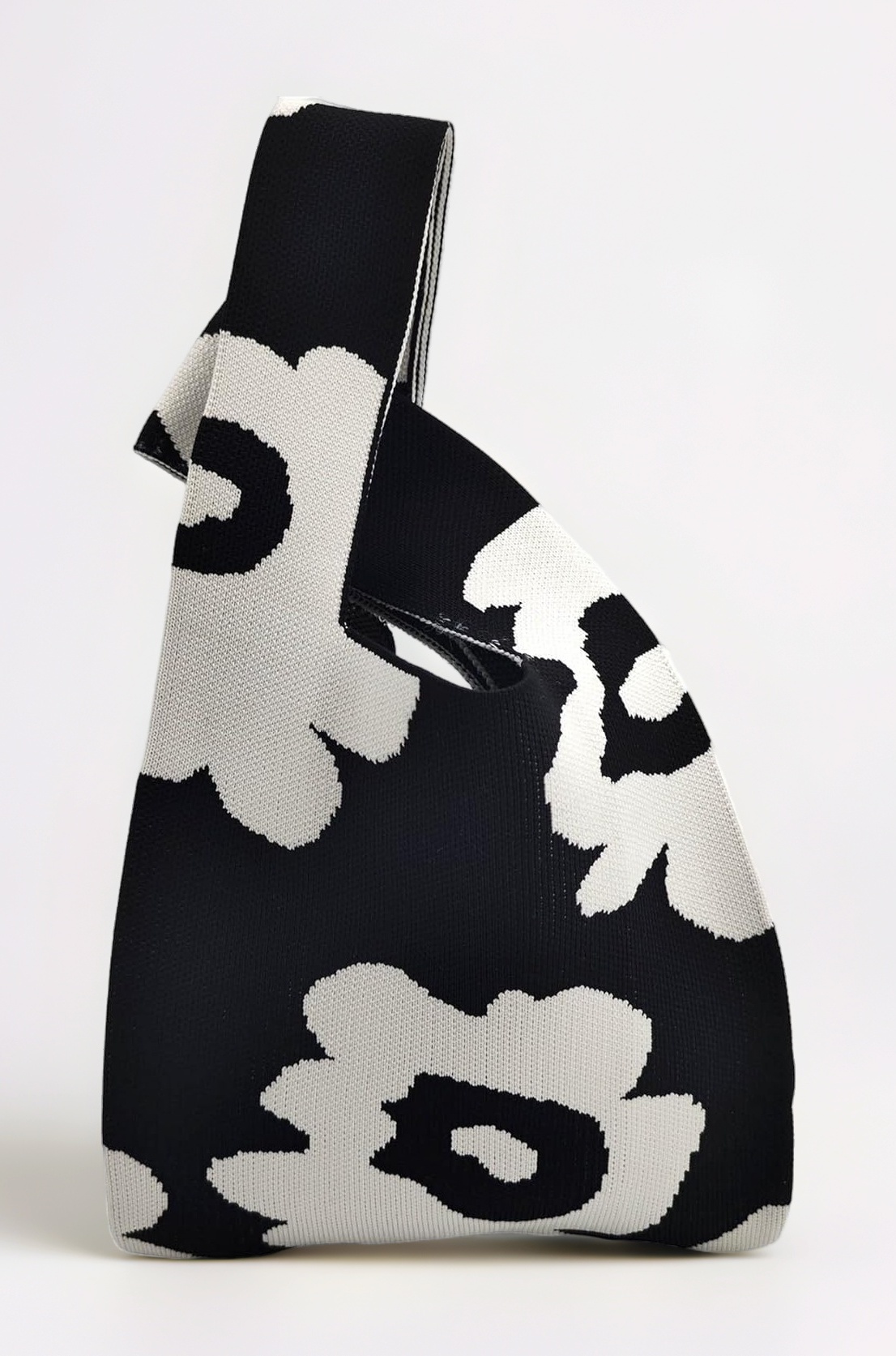 Kawn® Crochet Wrist Handbag for Women Wristlet Sleeve Knot Pouch Portable knitted breathable lightweight foldable Casual Small Purse Cute Tote Bag For Shopping, Dating, Travel